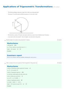 Trigonometric Applications key