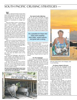South Pacific Cruising Strategies