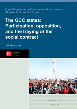 The GCC states: Participation, opposition, and the fraying of the