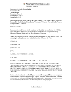 Interview with Linda Brown Smith