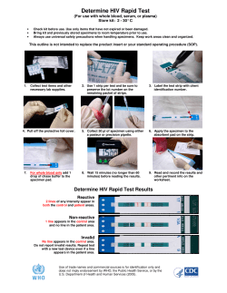 Determine HIV Rapid Test - World Health Organization