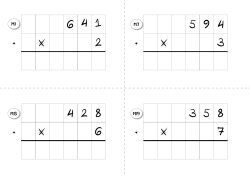 6 4 1 x 2 5 9 4 x 3 4 2 8 x 6 3 5 8 x 7