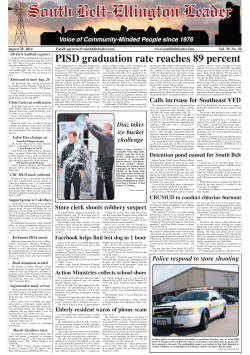 PISD graduation rate reaches 89 percent - South Belt