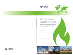 2015 Global Energy Forum: Revolutionary Changes