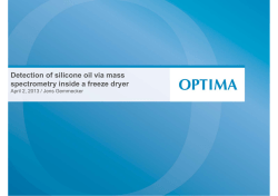 Detection of silicone oil via mass spectrometry