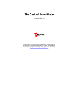 The Cask of Amontillado