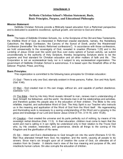 Mission Statement, Basis, Basic Principles, Purpose, Educational