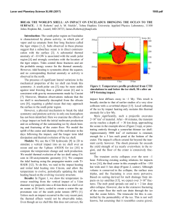 An Impact on Enceladus: Bringing the Ocean to the Surface