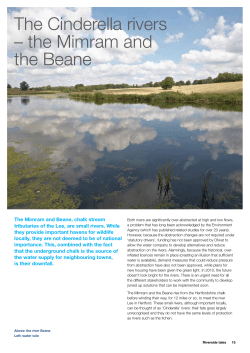 The Cinderella rivers &ndash; the Mimram and the Beane