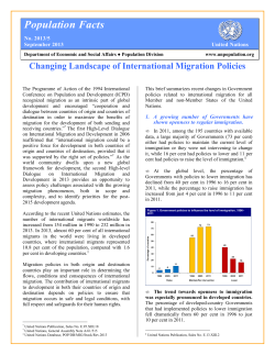 Population Facts No. 2013/5, September 2013