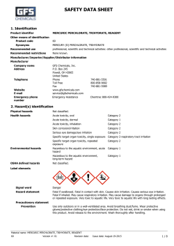 safety data sheet
