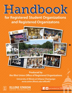 for Registered Student Organizations and Registered