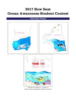 2017 Bow Seat Ocean Awareness Student Contest