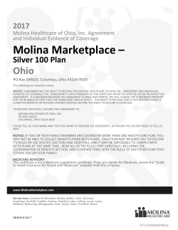 Molina OH Marketplace EOC 2017