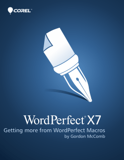 Getting more from WordPerfect Macros