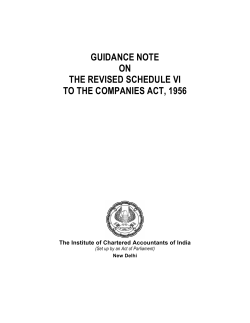 guidance note on the revised schedule vi to the companies