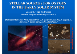 stellar sources for oxygen in the early solar system