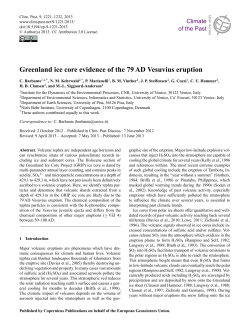 Greenland ice core evidence of the 79 AD Vesuvius eruption