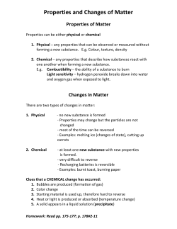 How is matter classified
