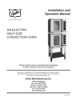 5/9 Electric Half-Size Convection Oven