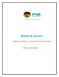 Cellphone Banking - FAQ`s.