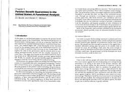 Pension Benefit Guarantees in the United States: A
