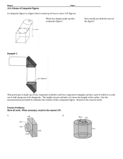 10.4 Volume of Composite Figures