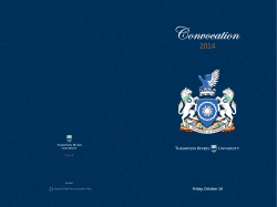 the Convocation Program