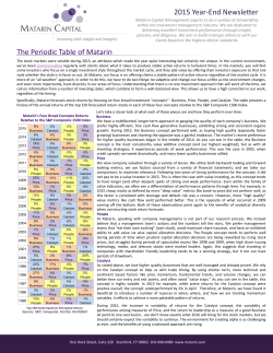 The Periodic Table of Matarin
