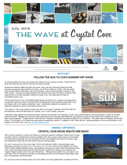 follow the sun to cca`s summer art show crystal cove movie nights