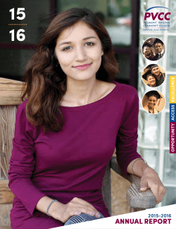 annual report - Piedmont Virginia Community College