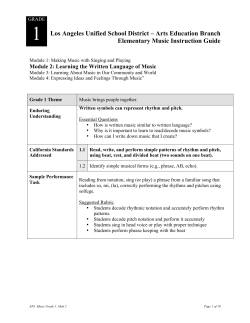 Grade 1 Module 2