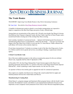 The Trade Routes - East County EDC