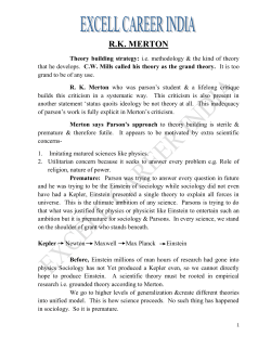 rk merton - Excell Career Online