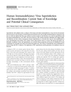 Human Immunodeficiency Virus Superinfection and Recombination