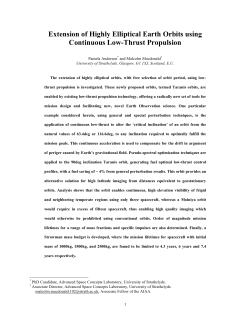 Extension of Highly Elliptical Earth Orbits using Continuous Low