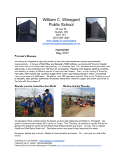 May 2017 Newsletter - Upper Grand District School Board