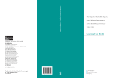 Learning from Bristol - UK Government Web Archive