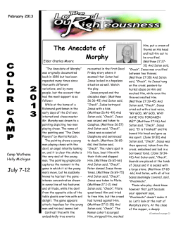 The Anecdote of Morphy