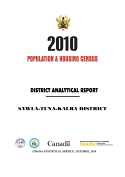 sawla-tuna-kalba district - Ghana Statistical Service