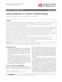Causal diagrams in systems epidemiology | SpringerLink