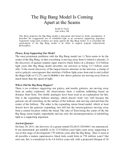 The Big Bang Model Is Coming Apart at the Seams
