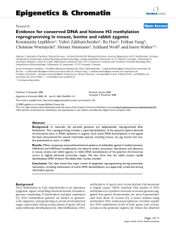 Evidence for conserved DNA and histone H3 methylation