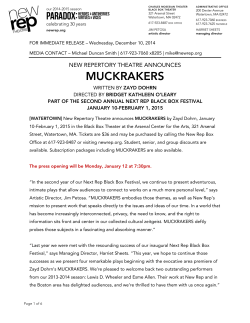 muckrakers - New Repertory Theatre