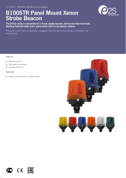 B100STR Panel Mount Xenon Strobe Beacon