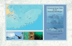 Toward an Ocean Vision for the Nantucket Shelf Region Toward an