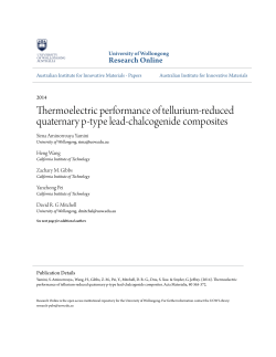 Thermoelectric performance of tellurium-reduced