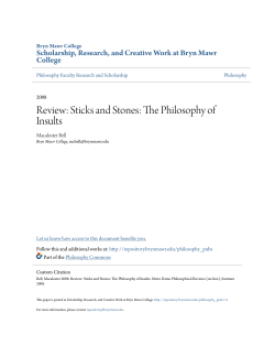 Review: Sticks and Stones: The Philosophy of Insults