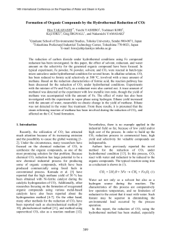 Formation of Organic Compounds by the Hydrothermal Reduction of