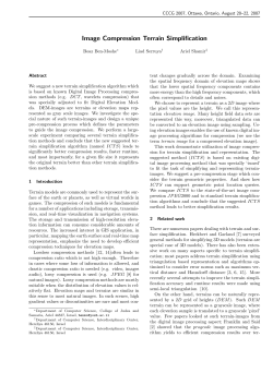Image Compression Terrain Simplification